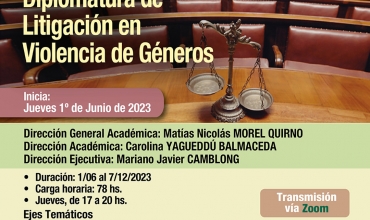 Diplomatura de Litigación sobre violencia de Géneros