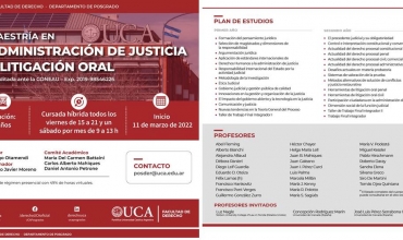 Medias becas para cursar la &quot;MAESTRIA EN ADMINISTRACION DE JUSTICIA Y LITIGACION ORAL&quot; de la  PONTIFICIA UNIVERSIDAD CATÓLICA ARGENTINA